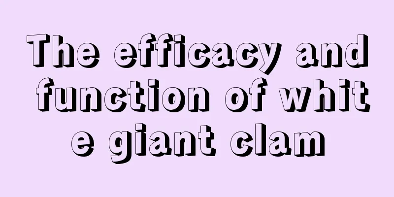 The efficacy and function of white giant clam