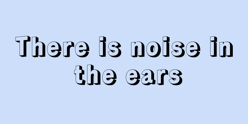There is noise in the ears