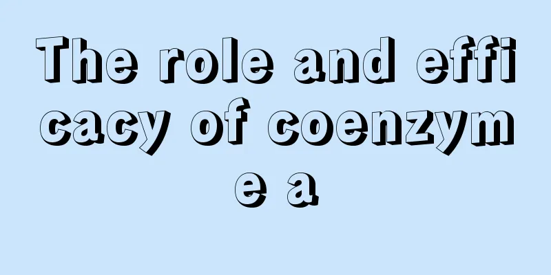The role and efficacy of coenzyme a