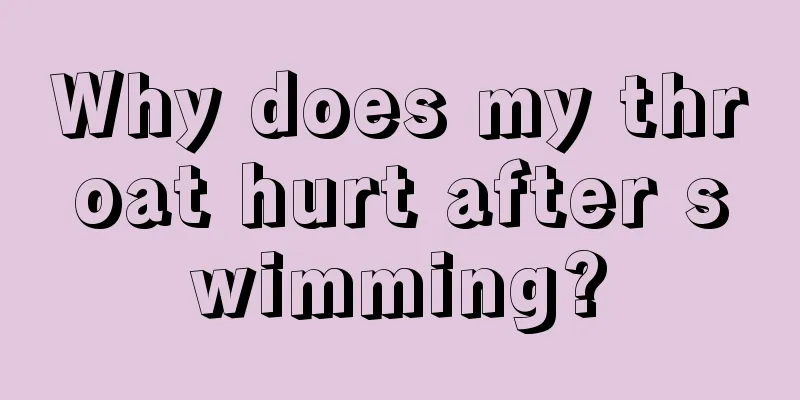 Why does my throat hurt after swimming?