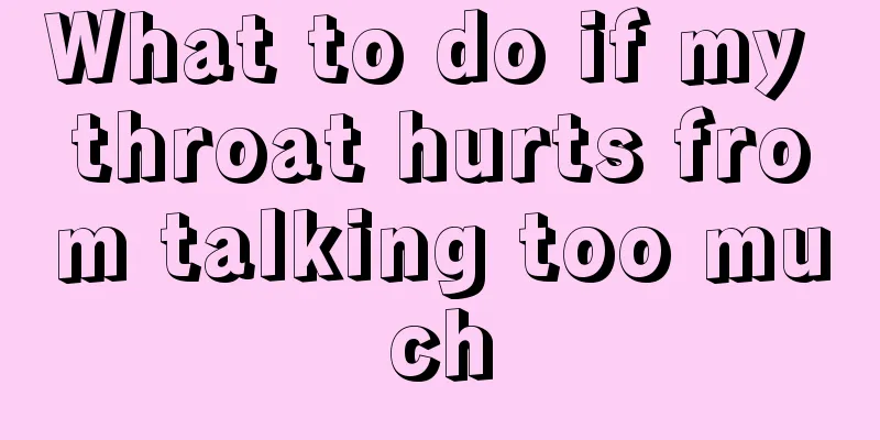 What to do if my throat hurts from talking too much