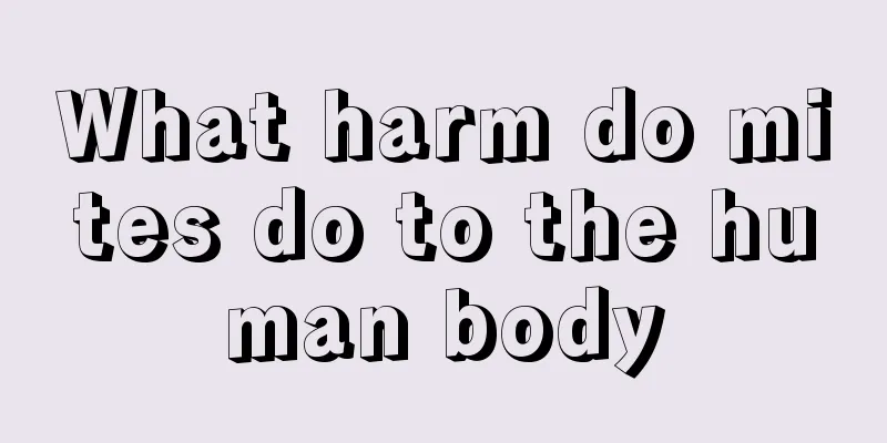 What harm do mites do to the human body