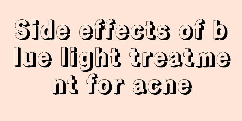 Side effects of blue light treatment for acne