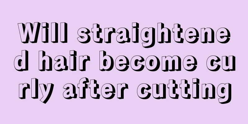 Will straightened hair become curly after cutting