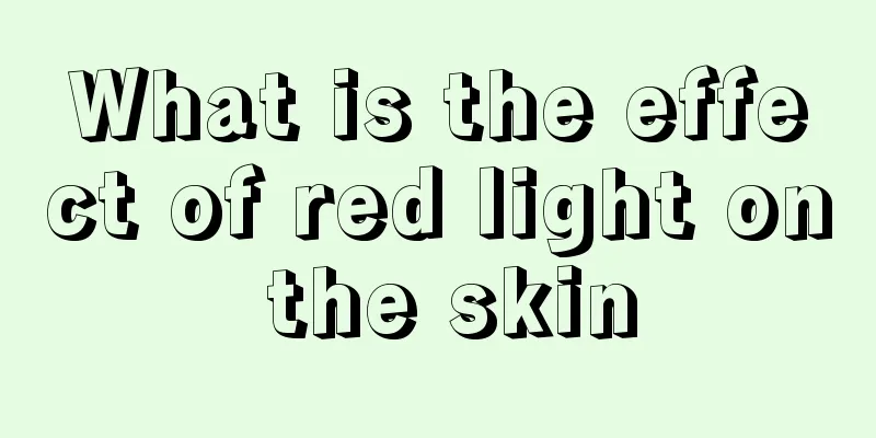 What is the effect of red light on the skin