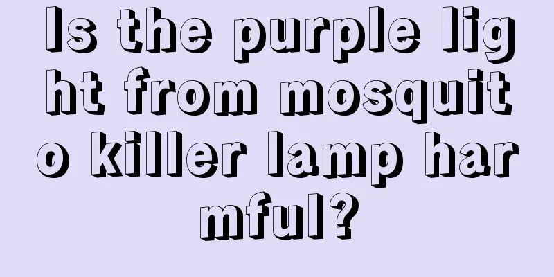 Is the purple light from mosquito killer lamp harmful?