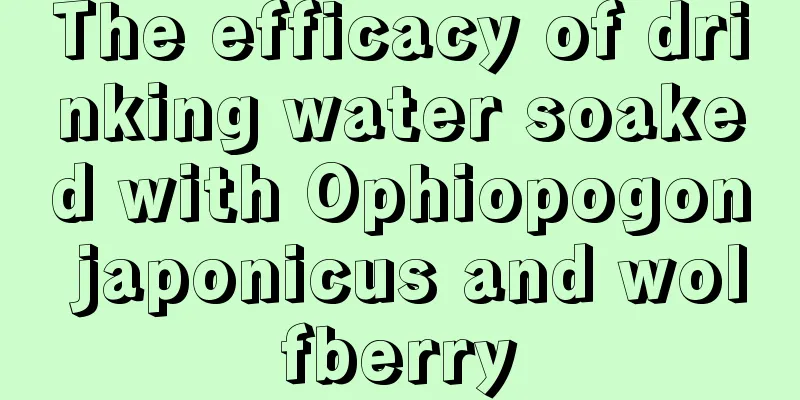 The efficacy of drinking water soaked with Ophiopogon japonicus and wolfberry