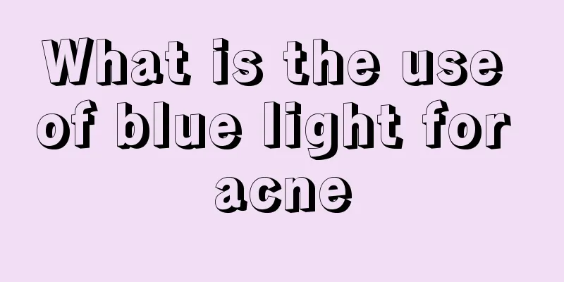 What is the use of blue light for acne