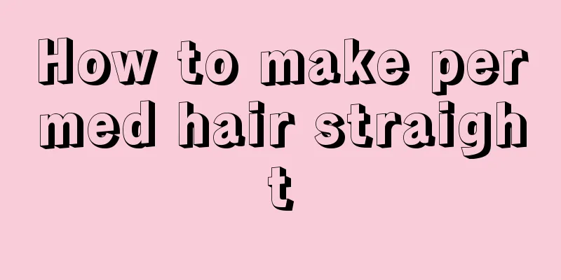 How to make permed hair straight