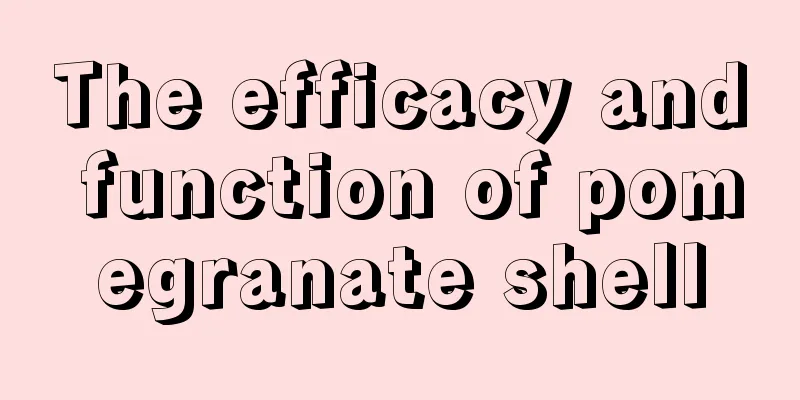 The efficacy and function of pomegranate shell
