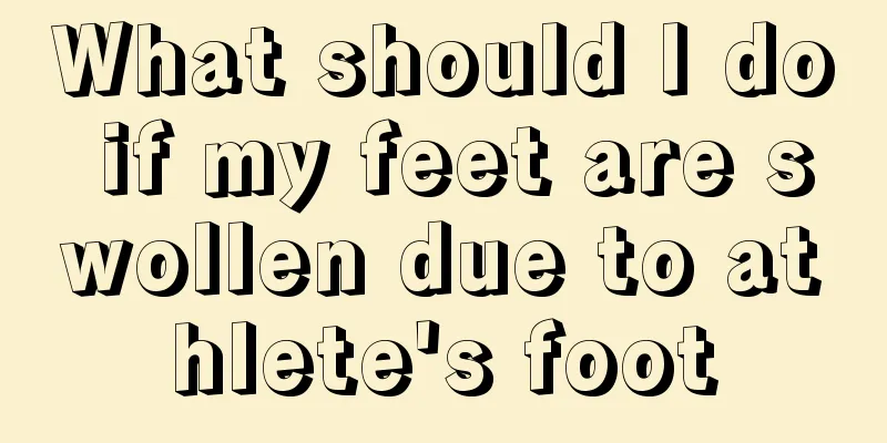 What should I do if my feet are swollen due to athlete's foot