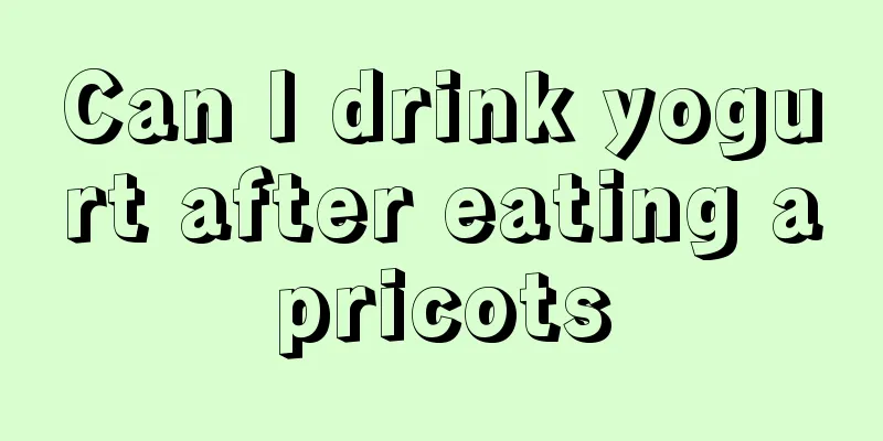 Can I drink yogurt after eating apricots