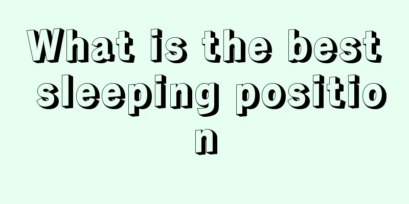 What is the best sleeping position