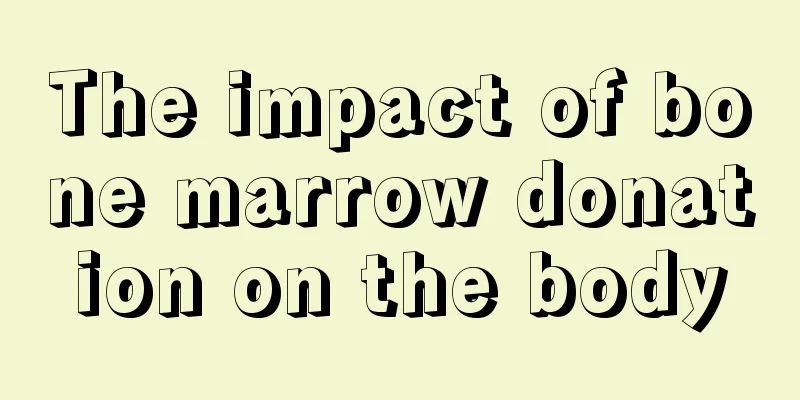 The impact of bone marrow donation on the body