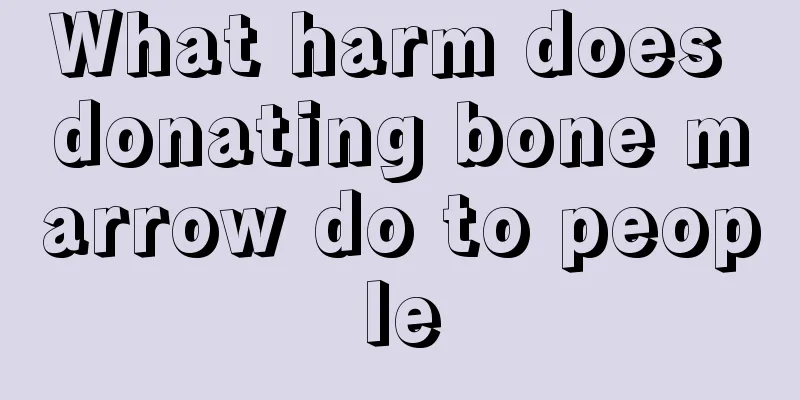 What harm does donating bone marrow do to people