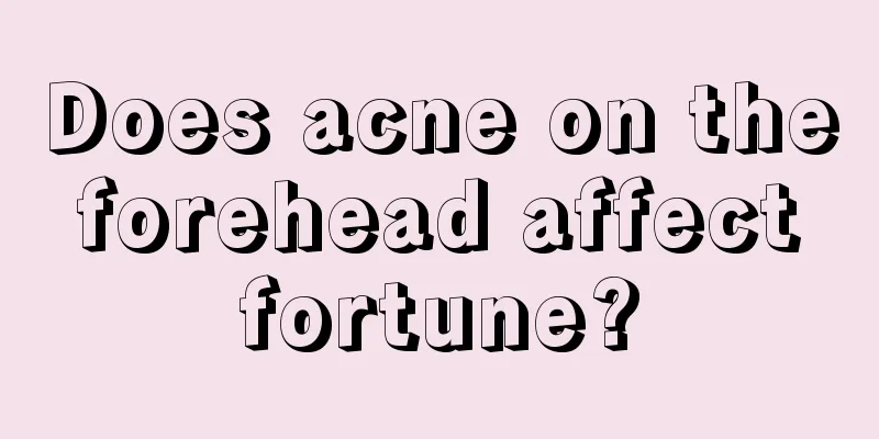 Does acne on the forehead affect fortune?