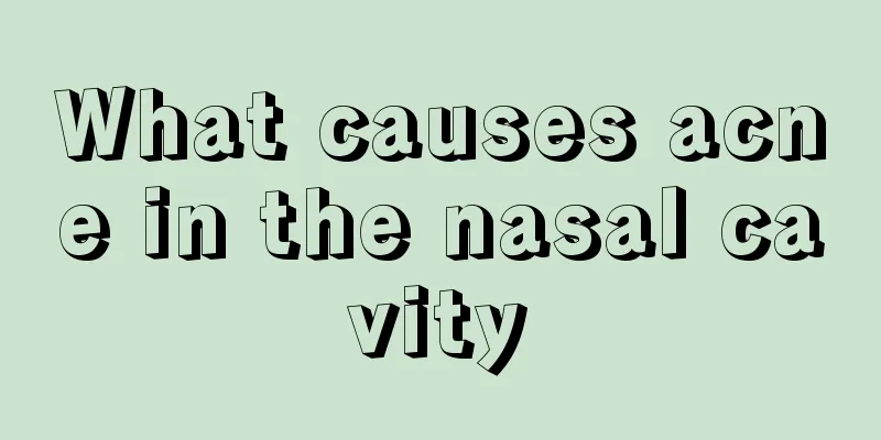 What causes acne in the nasal cavity