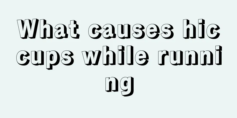 What causes hiccups while running