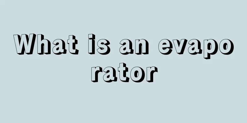 What is an evaporator