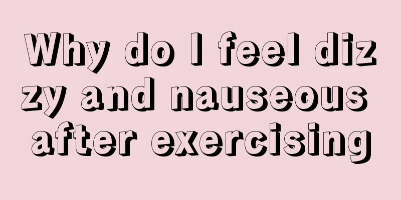 Why do I feel dizzy and nauseous after exercising