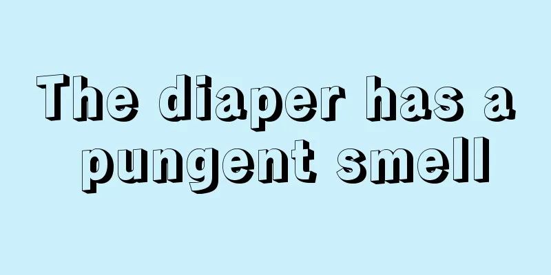 The diaper has a pungent smell
