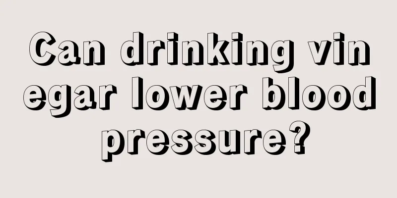 Can drinking vinegar lower blood pressure?