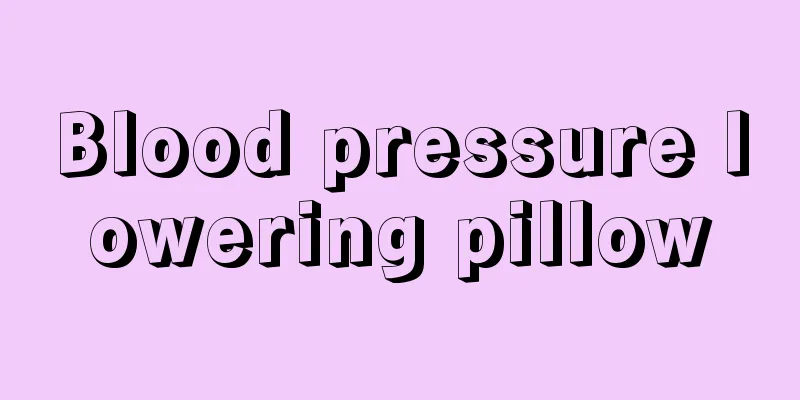 Blood pressure lowering pillow