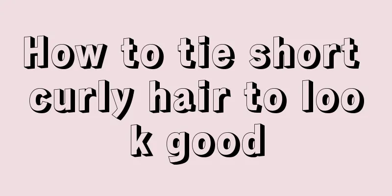 How to tie short curly hair to look good
