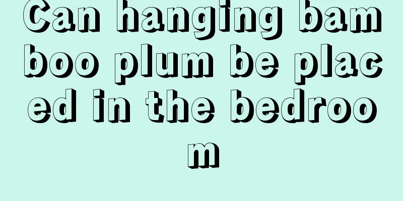 Can hanging bamboo plum be placed in the bedroom