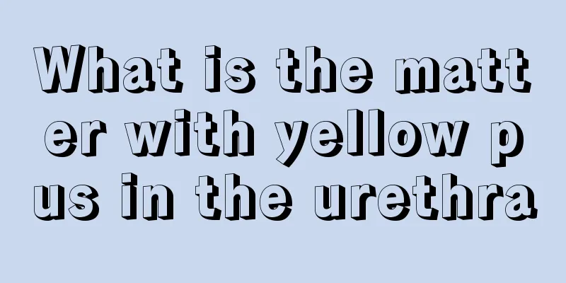 What is the matter with yellow pus in the urethra