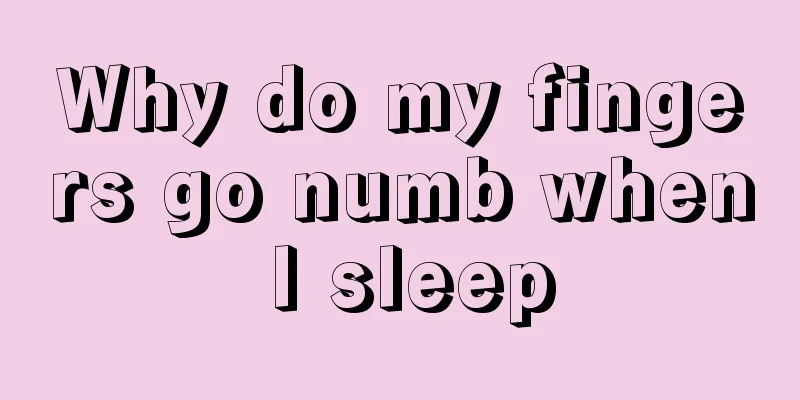 Why do my fingers go numb when I sleep