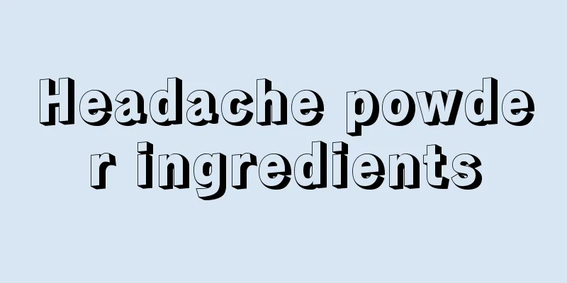 Headache powder ingredients