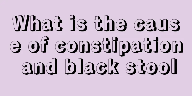 What is the cause of constipation and black stool