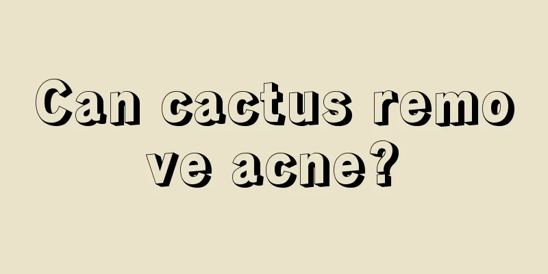 Can cactus remove acne?