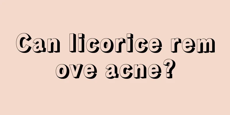 Can licorice remove acne?