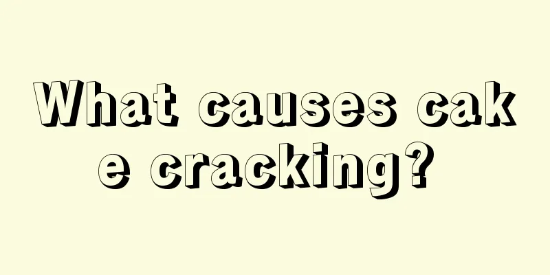 What causes cake cracking? 