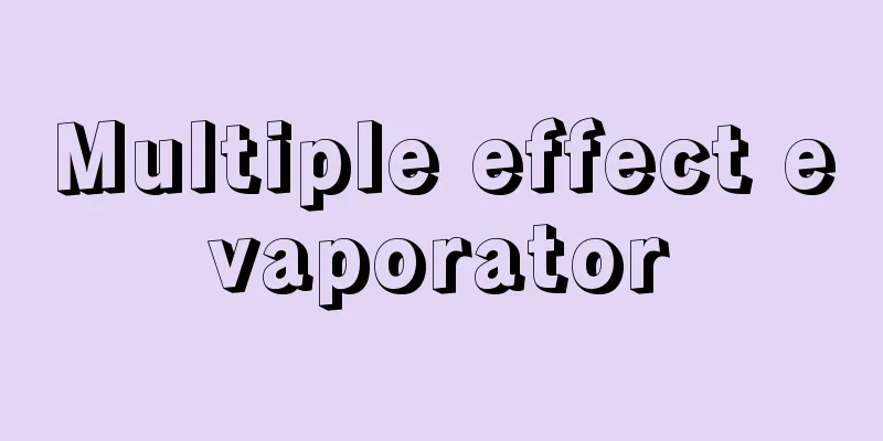 Multiple effect evaporator