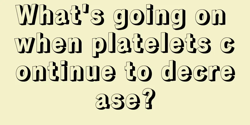 What's going on when platelets continue to decrease?