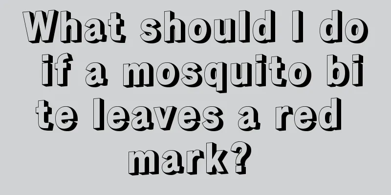 What should I do if a mosquito bite leaves a red mark? 