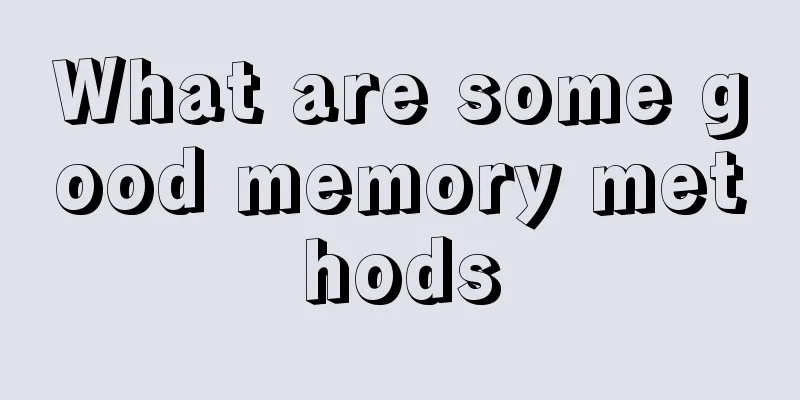 What are some good memory methods