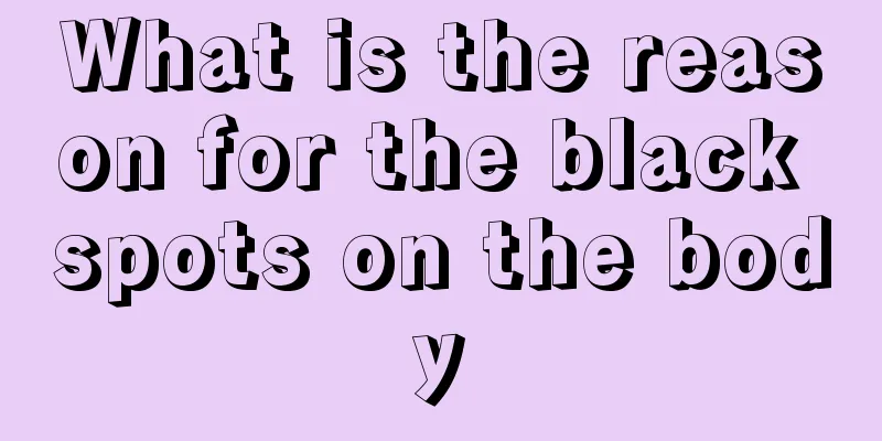 What is the reason for the black spots on the body