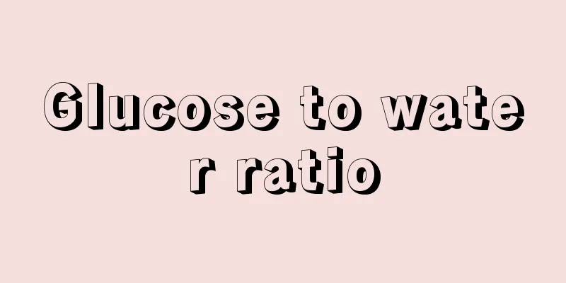 Glucose to water ratio
