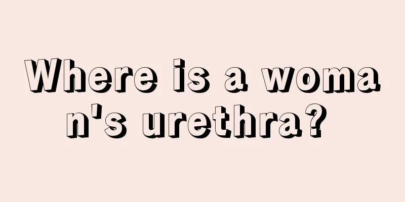 Where is a woman's urethra? 