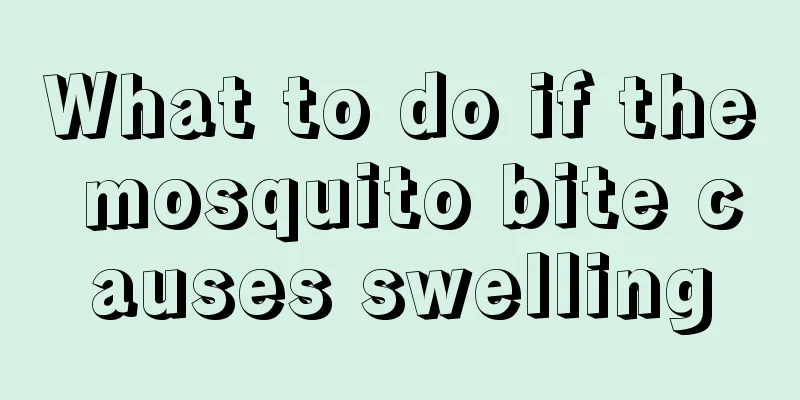 What to do if the mosquito bite causes swelling