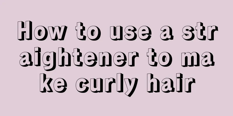 How to use a straightener to make curly hair
