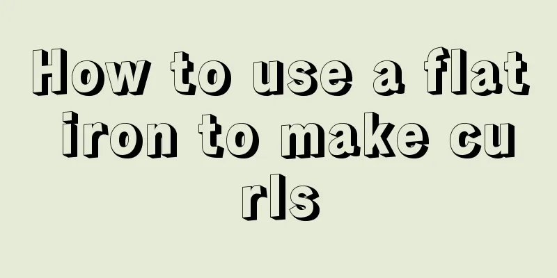 How to use a flat iron to make curls