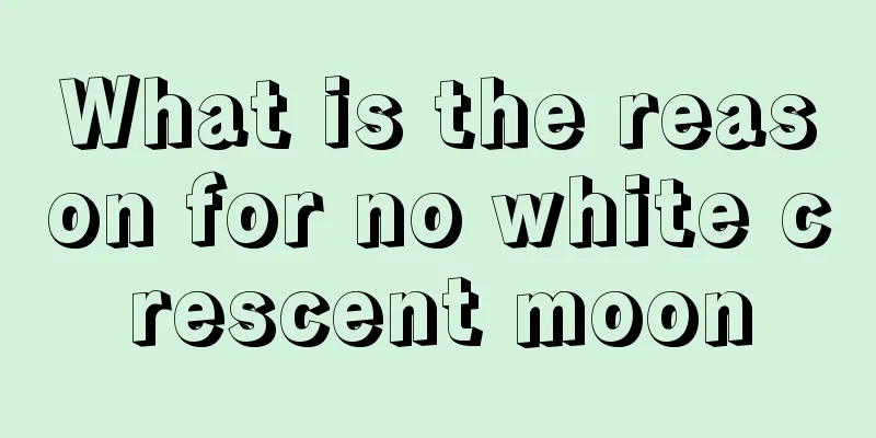 What is the reason for no white crescent moon