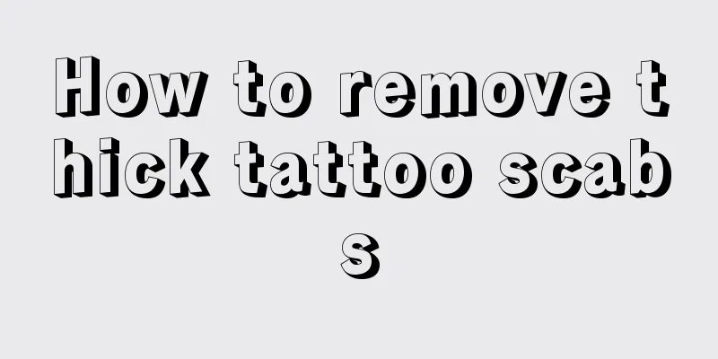 How to remove thick tattoo scabs