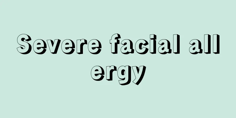 Severe facial allergy
