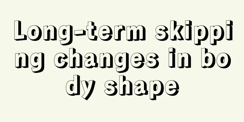 Long-term skipping changes in body shape
